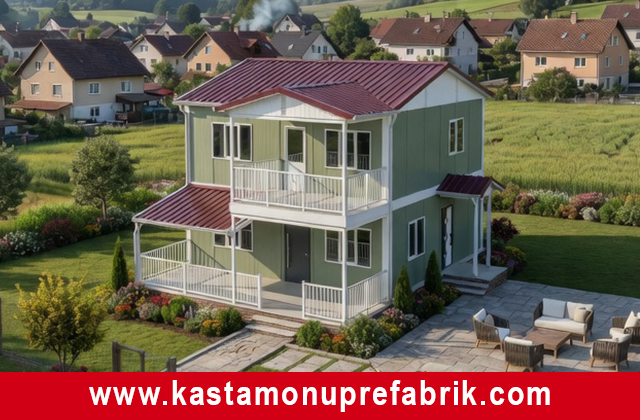 149 metrekare iki katlı prefabrik ev