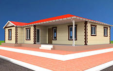 160 metrekare tek katlı prefabrik ev